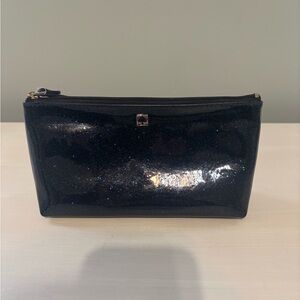 Kate Spade Blue Sparkle Makeup Bag
